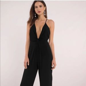 Annabelle black knot front jumpsuit
